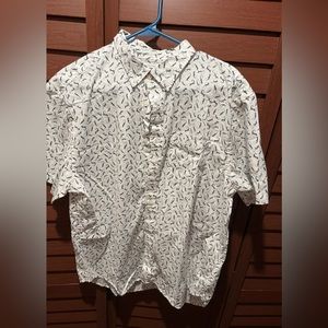 XL mens short sleeve button down